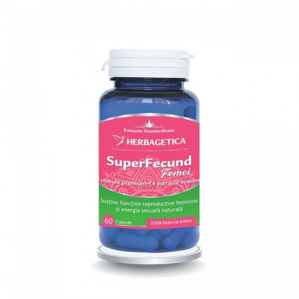 Superfecund femei, 60 capsule, Herbagetica