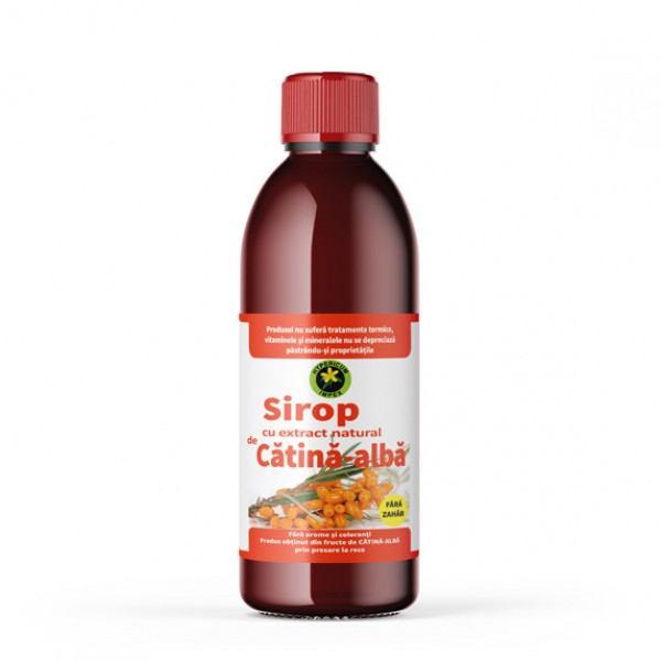 Sirop de Cătină Albă fără zahăr, 500 ml, Hypericum
