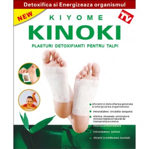 Plasturi detoxifianti pentru talpi Kinoky, 10 bucati, Naturalia Diet