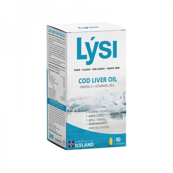 Ulei din ficat de cod, 80 capsule, Lysi