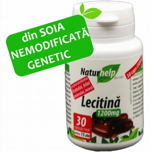 Lecitina 1200mg cu vitamina E 30 cps Naturhelp