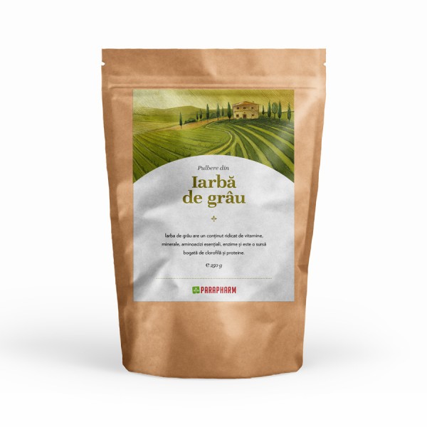 Iarba de grau pulbere, 250g, Parapharm