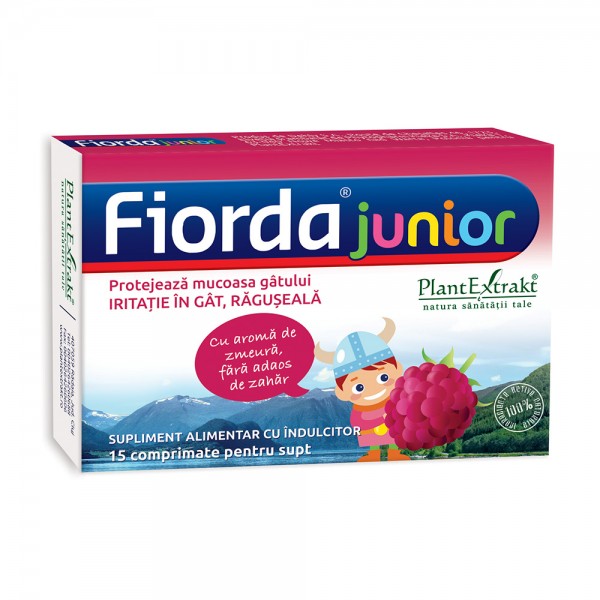 Fiorda Junior, 15 comprimate pentru supt, PlantExtrakt