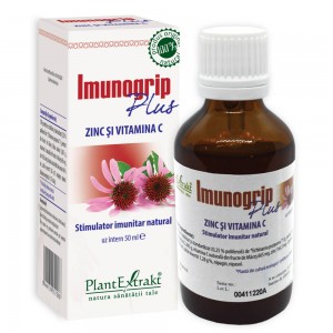 Imunogrip Plus Zinc și Vitamina C, 50 ml, PlantExtrakt