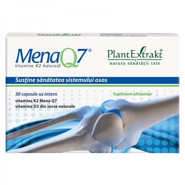 Mena Q7 - Vitamina K2 naturală, 30 capsule, PlantExtrakt