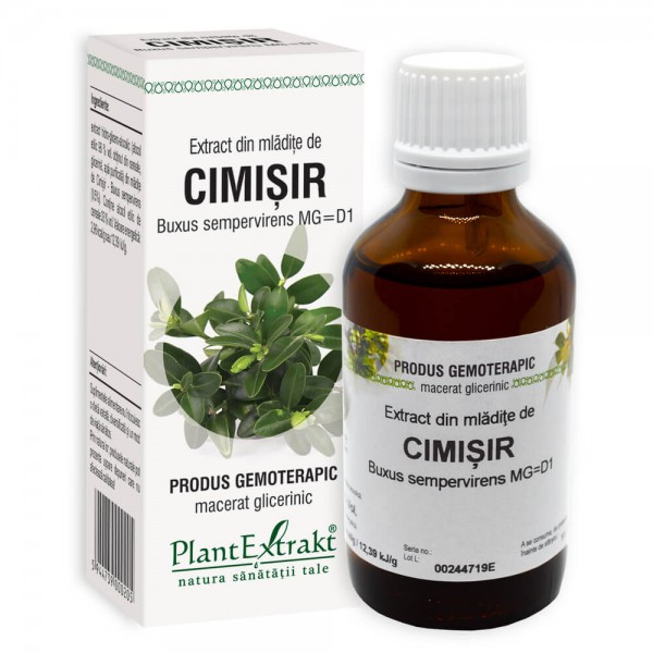 Extract din mlădiţe de CIMIŞIR - Buxus sempervirens MG=D1, 50 ml, PlantExtrakt
