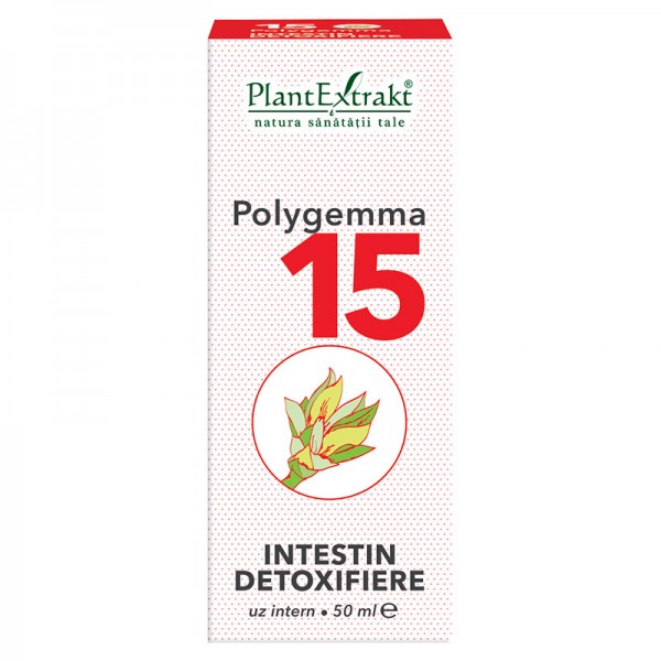 Polygemma 15 - Intestin detoxifiere, 50 ml, PlantExtrakt