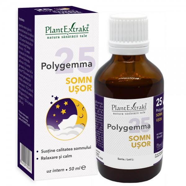 Polygemma 25 – Somn Ușor, 50 ml, PlantExtrakt