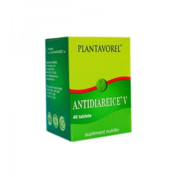 Antidiareice V, 40 tablete, Plantavorel