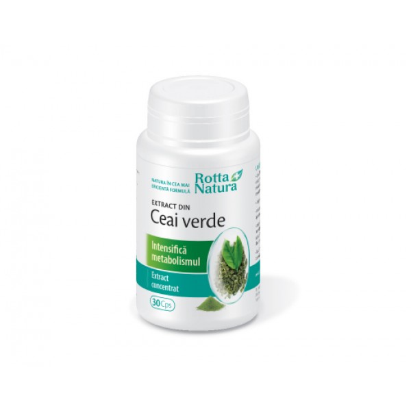 Ceai verde, 30 capsule, Rotta Natura