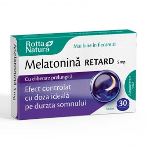 Melatonină Retard 5 mg, 30 tablete, Rotta Natura