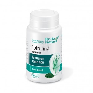 Spirulină 1000 mg, 30 comprimate, Rotta Natura