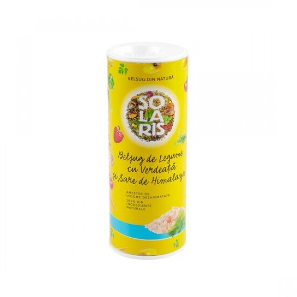 Belșug Legume Verdeață+Sare Roz Himalaya tub 125g, Solaris Plant