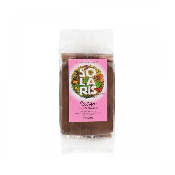 Cacao 10-12% grasime 100g, Solaris Plant