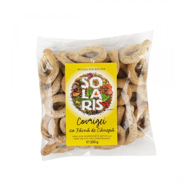 Covrigei cu faina de canepa 100g, Solaris Plant