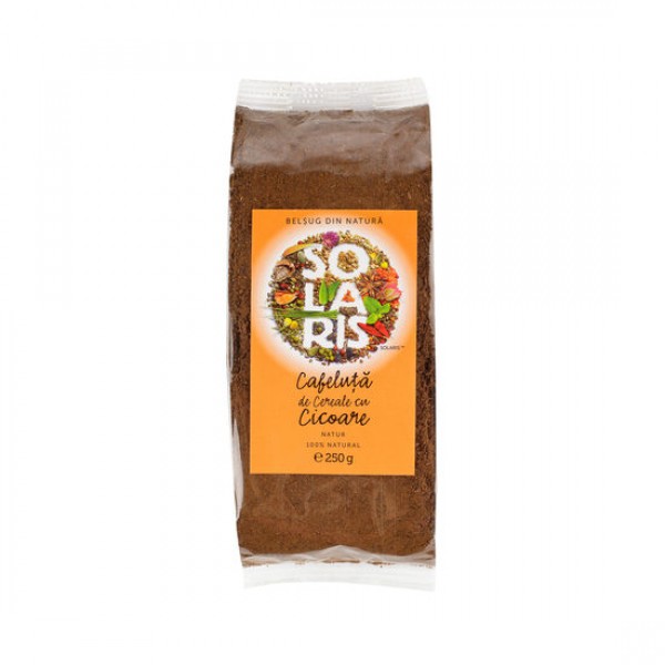 Cafeluta Natur de Cereale cu Cicoare 250g, Solaris Plant