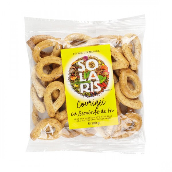 Covrigei faina integrala si seminte in 100g, Solaris Plant