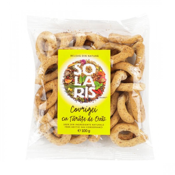 Covrigei faina integrala si tarate ovaz 100g, Solaris Plant