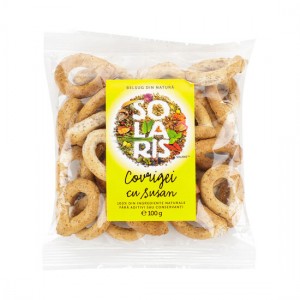 Covrigei faina integrala si susan 100g, Solaris Plant