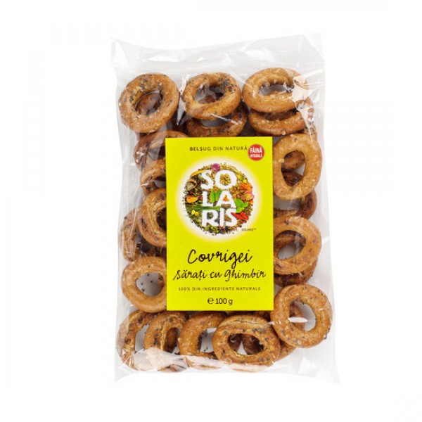 Covrigei sarati cu ghimbir 100g, Solaris Plant