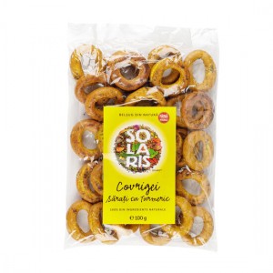 Covrigei sarati cu turmeric 100g, Solaris Plant