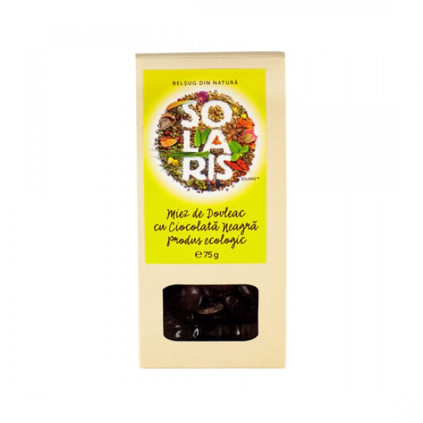 Miez dovleac cu ciocolata neagra Eco 75g, Solaris Plant