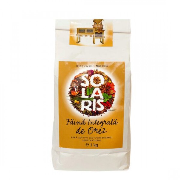 Faina integrala de Orez 1kg, Solaris Plant