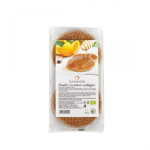Gaufre cu miere Bio 175g Longevita, Solaris Plant