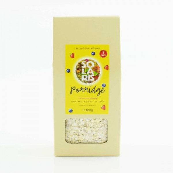 Porridge fructe de padure 120g, Solaris Plant