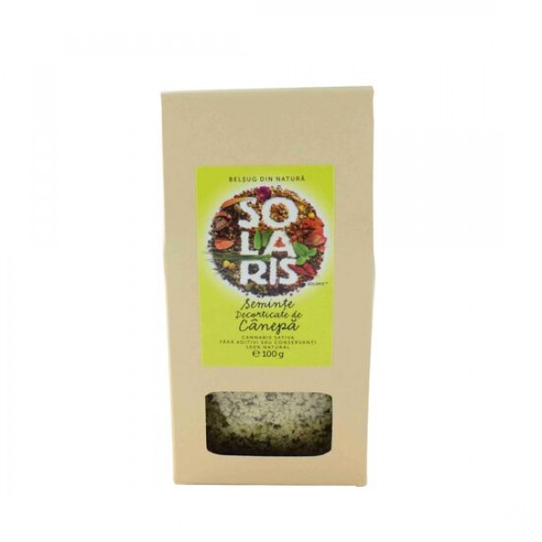 Seminte decorticate Canepa 100g, Solaris Plant