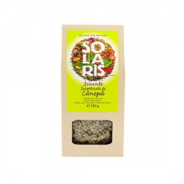 Seminte decorticate Canepa 150g, Solaris Plant