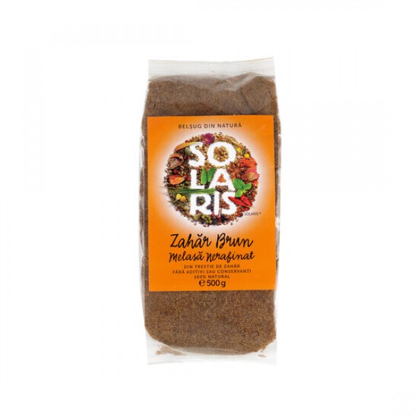 Zahar brun Melasa nerafinat 500g, Solaris Plant