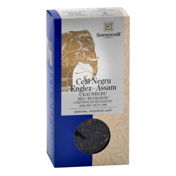 Ceai negru Englez - Assam Eco 95g, Sonnentor