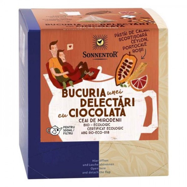 Ceai Eco Bucuria unei Delectari cu Ciocolata 12dz, Sonnentor