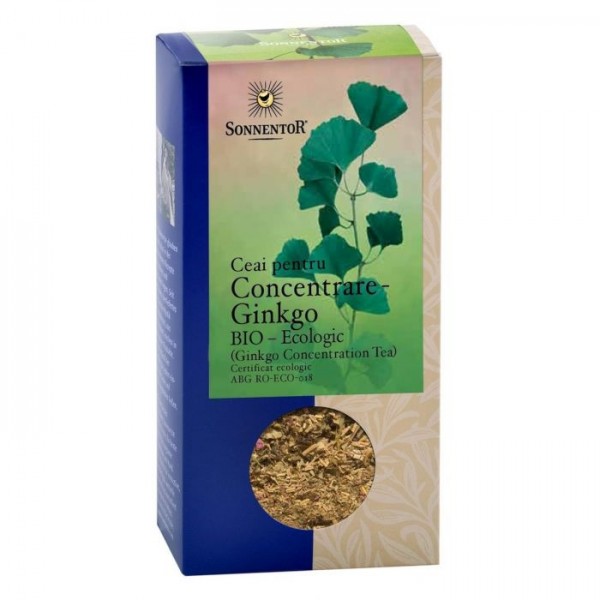Ceai pentru Concentrare - Ginkgo Eco 50g, Sonnentor