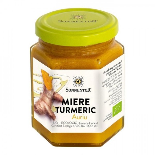 Miere Turmeric Auriu Eco 230 g, Sonnentor