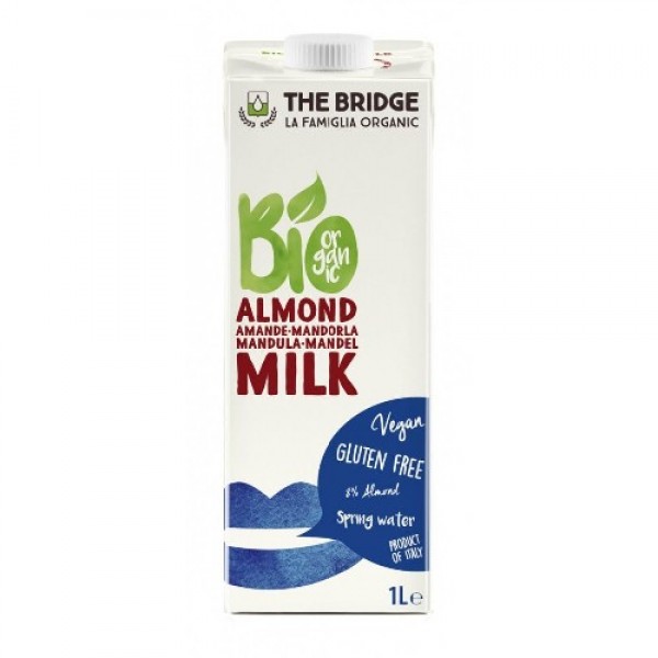 Lapte vegetal Bio din Migdale, 1L, The Bridge