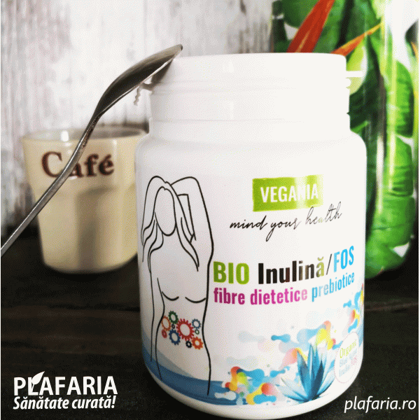 INULINA BIO /FOS DIN AGAVE, 180G, VEGANIA