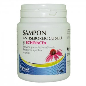 Sampon antiseboric cu Sulf și Echinacea, 150 g, Vitalia Pharma
