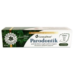 Pastă de dinți GennaDent Parodontik, 80 ml, Vivanatura