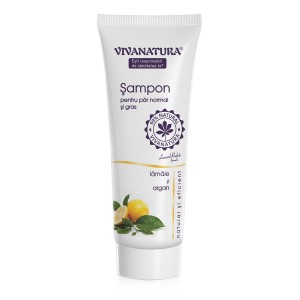 Șampon cu lamaie si argan pentru păr normal şi gras, 250 ml, Viva Natura