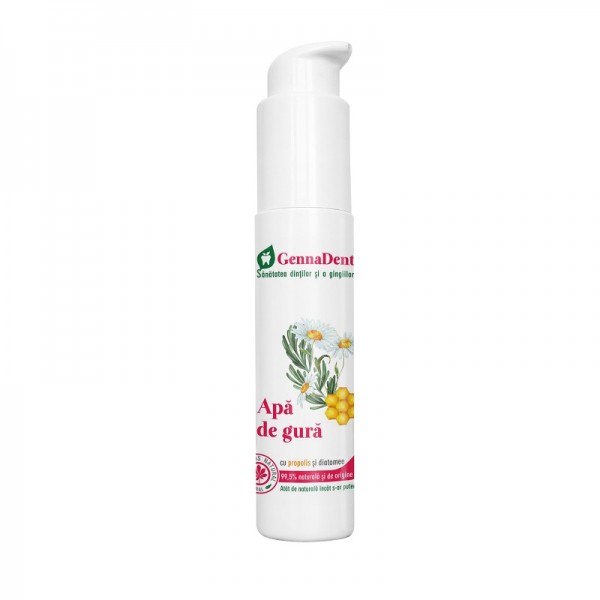Apă de gură cu propolis și diatomee GennaDent, 45ml, Vivanatura