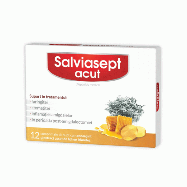 Salviasept acut, 12 comprimate, Zdrovit