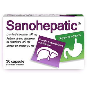 Sanohepatic, 30 capsule, Zdrovit
